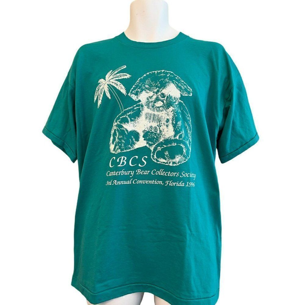 CBCS Canterbury Bear Collectors Society Men's XL T Shirt Vtg Florida 1996